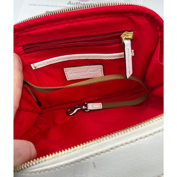 Dooney & Bourke Authenticated Sawyer White Saffiano Leather Crossbody Bag - Picture 10 of 14